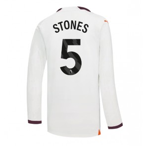 Manchester City John Stones #5 Koszulka Wyjazdowych 2023-24 Długi Rękaw